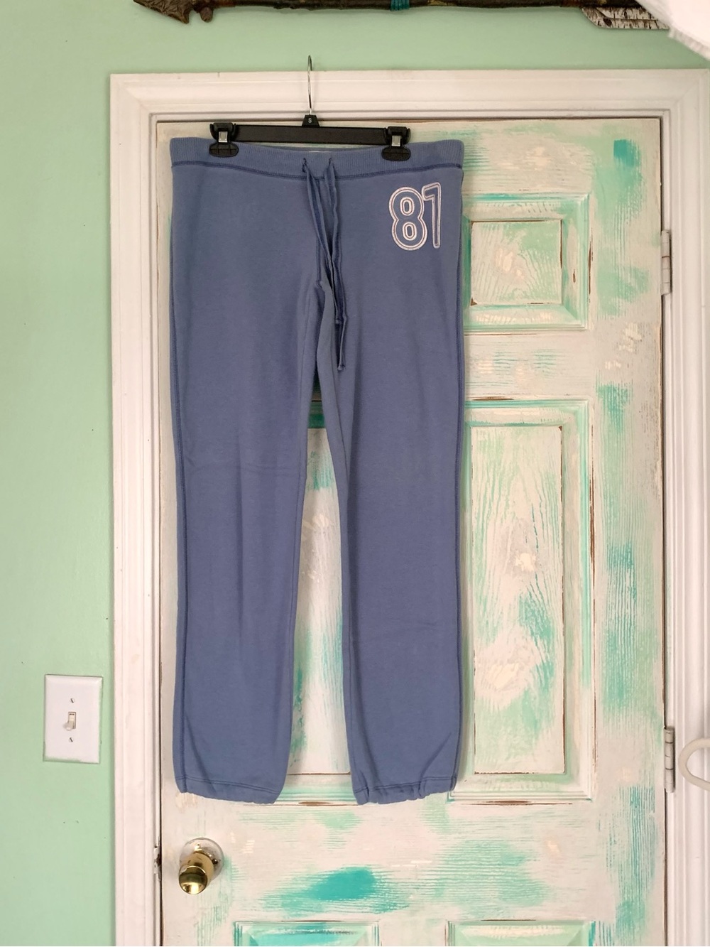 Aeropostale 87 Y2K Powder Blue Jogger Style Sweatpants Size Large